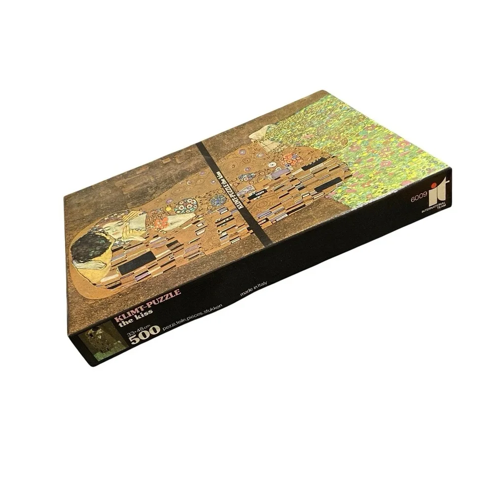 Gustav Klimt The Kiss 500 Piece Jigsaw Puzzle Made in Italy New Sealed Inner Bag